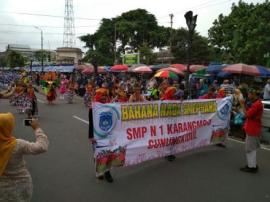 Bahana Nada, Marching Band SMP N 1 Karangmojo Mengikuti Kompetisi Marching Band Piala Raja